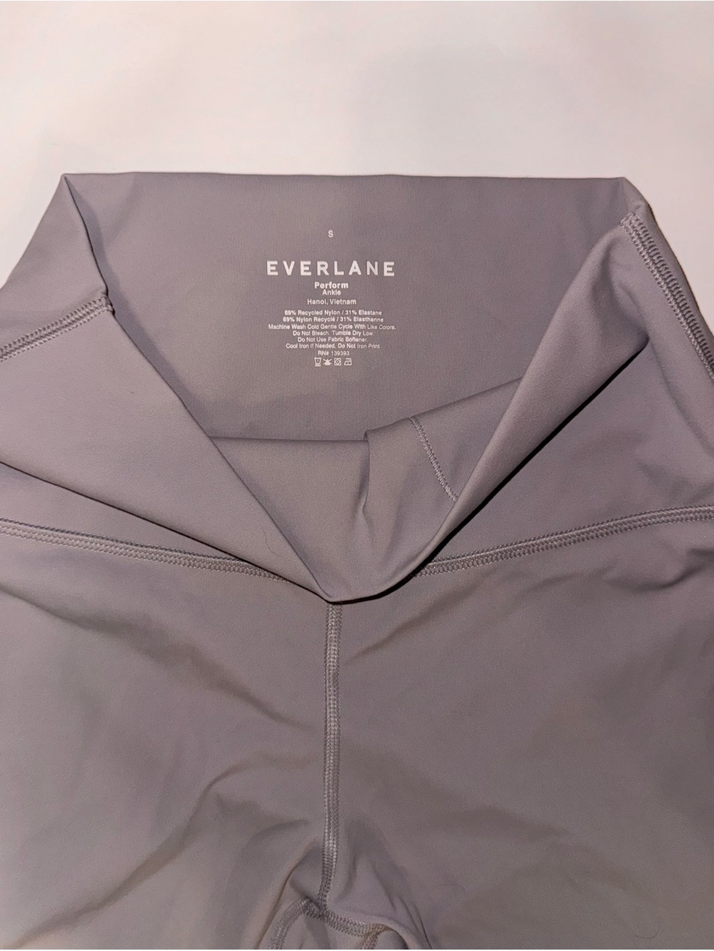 Everlane High-Rise Performance Leggings Ankle length— Mauve Gray